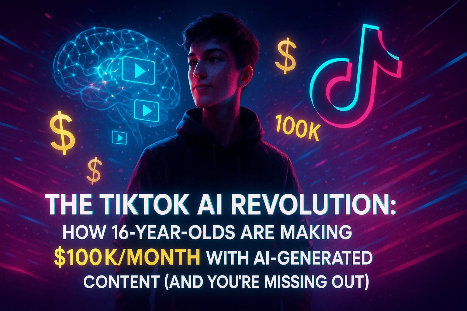 The TikTok AI Revolution: How 16-Year-Olds Are Making $100K/Month With AI-Generated Content (And You're Missing Out)